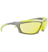 MAGID Impact Resistant Anti-Fog Safety Glasses with TPR Cushion, 1 Pair, Amber Lenses