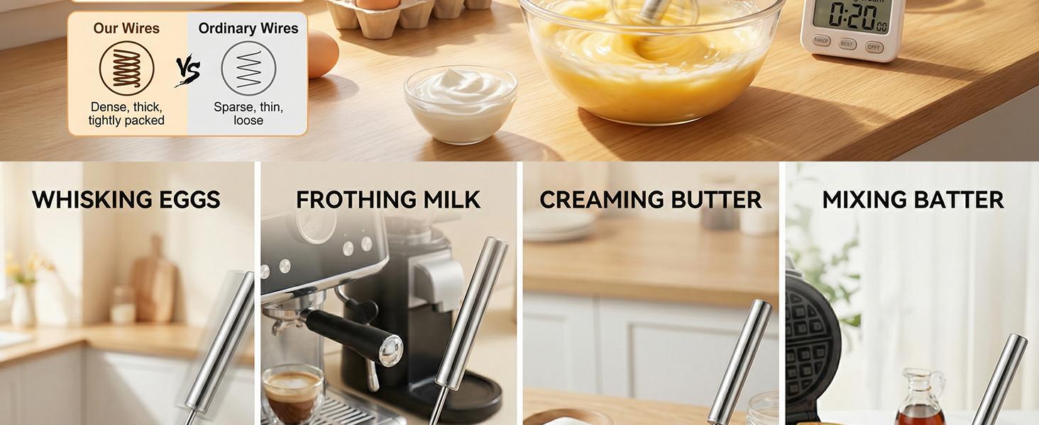 Li&amp;amp;Zhao 2-Pack Automatic Whisk