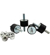 M8 Rubber Studs Shock Absorber Anti-Vibration Isolator Mounts, Rubber Cylindrical Vibration Isola...