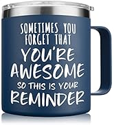 NOWWISH Birthday Gifts for Men - Awesome Coffee Mug, Inspirational &amp; Holiday Presents for Men Him...