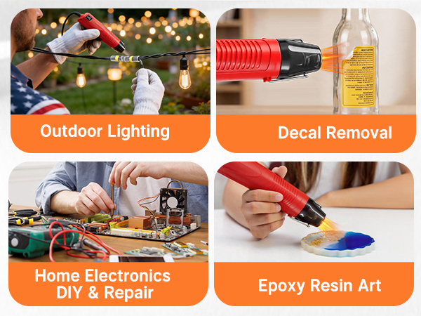 wire connector kit with heat gun