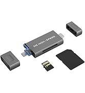 UHS-II SD Card Reader USB C,3in1 USB 3.1 UHS-II MicroSD Card Reader,Up to 312MB/S,[NO APP][Plug-a...