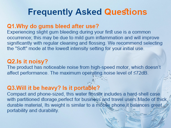 Portable Water Flosser for Teeth, Mini Small Design with Exquisite Travel Case