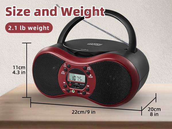 Portable CD Player Boombox