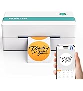 Rongta Thermal Shipping Label Printer, Bluetooth Wireless 4x6 Sticker Label Maker for Package, Co...