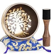 Tibetan Singing Bowls – Hand-Hammered in Nepal, Authentic Meditation Sound Bowls for Yoga, Chakra...