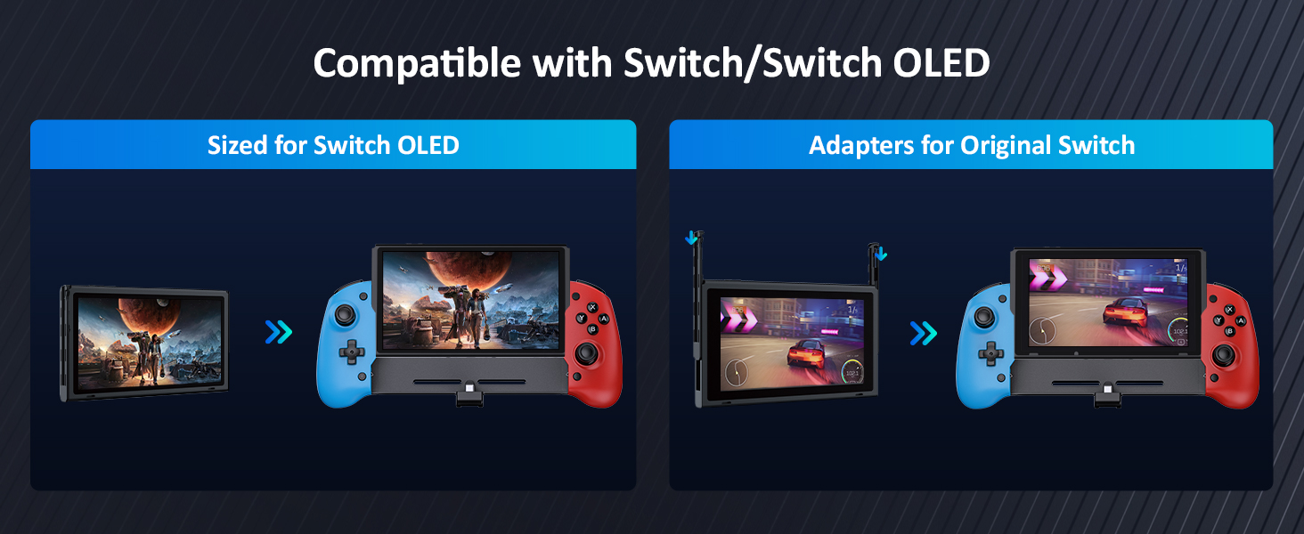 Designed specifically for Switch / Switch OLED gaming consoles.