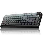 kutethy KY65 Wireless Mechanical Keyboard, Pink&amp;Black