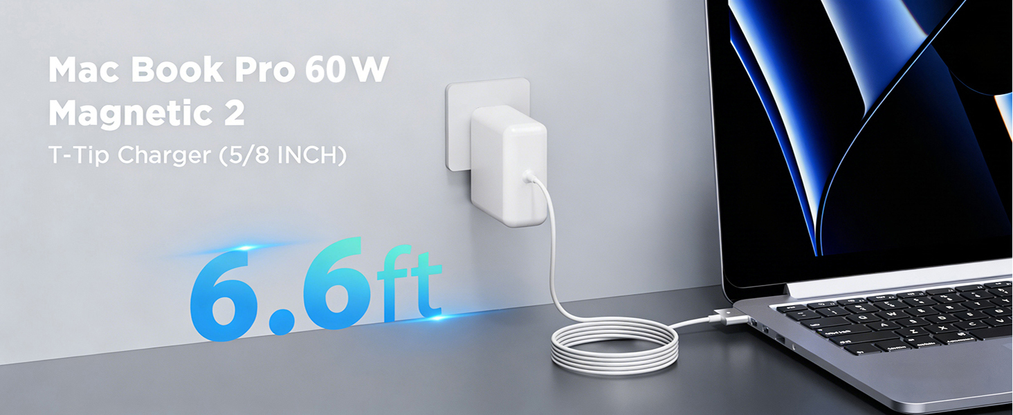60W Charger for MacBook Pro, Charger Replacement for Mac Pro/air 11/13 Inch