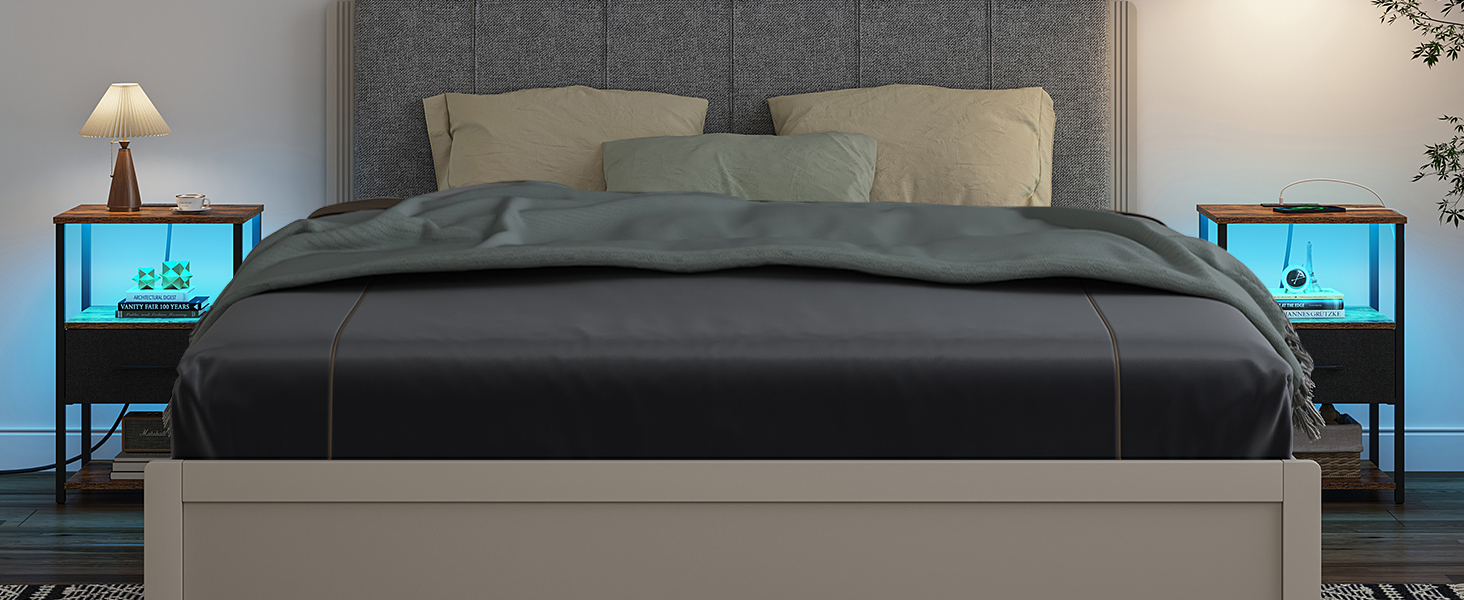 Night stand with charging station