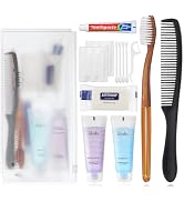 Gisdo 50 Sets Toiletry Kits Homeless Personal Hygiene Kit Bulk Homeless Care Package Supplies Tra...