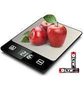 Mik-Nana Food Scale, 22lb Digital Kitchen Scale Weight Grams and Oz for Baking Cooking Coffee Mea...