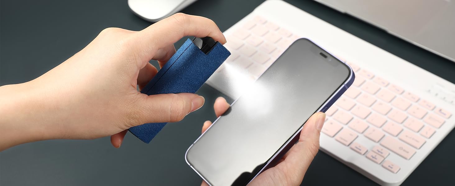 ipad cleaner spray and wipe,screen cleaner kit,tesla screen cleaner,phone screen cleaner,