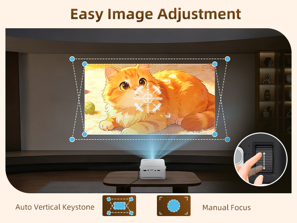 Yoton Y3 Mini Projector - Easy Image Adjustment