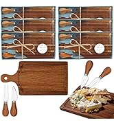 6 Set Bridal Baby Shower Cheese Prizes Wooden Serving Board Gift Set for Guests Housewarming Gift...