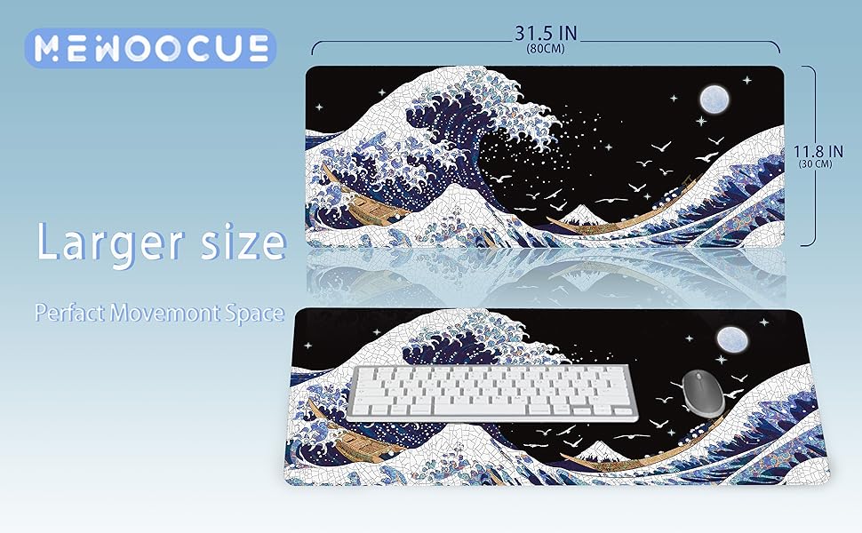 wave mouse pad