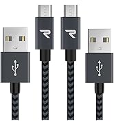 Micro USB Cable,[2 Pack/3.3ft],Rampow QC 3.0 Fast Charging &amp; Sync Android Charger,Braided Nylon M...