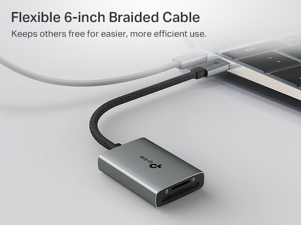 Flexible 6-inch Braided Cable