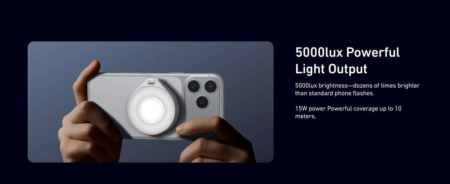 magnetic selfie light for iPhone