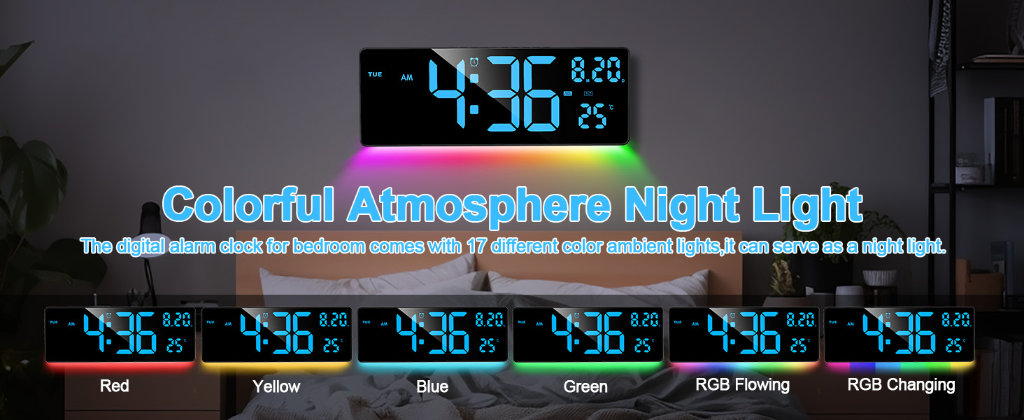 digital wall clock