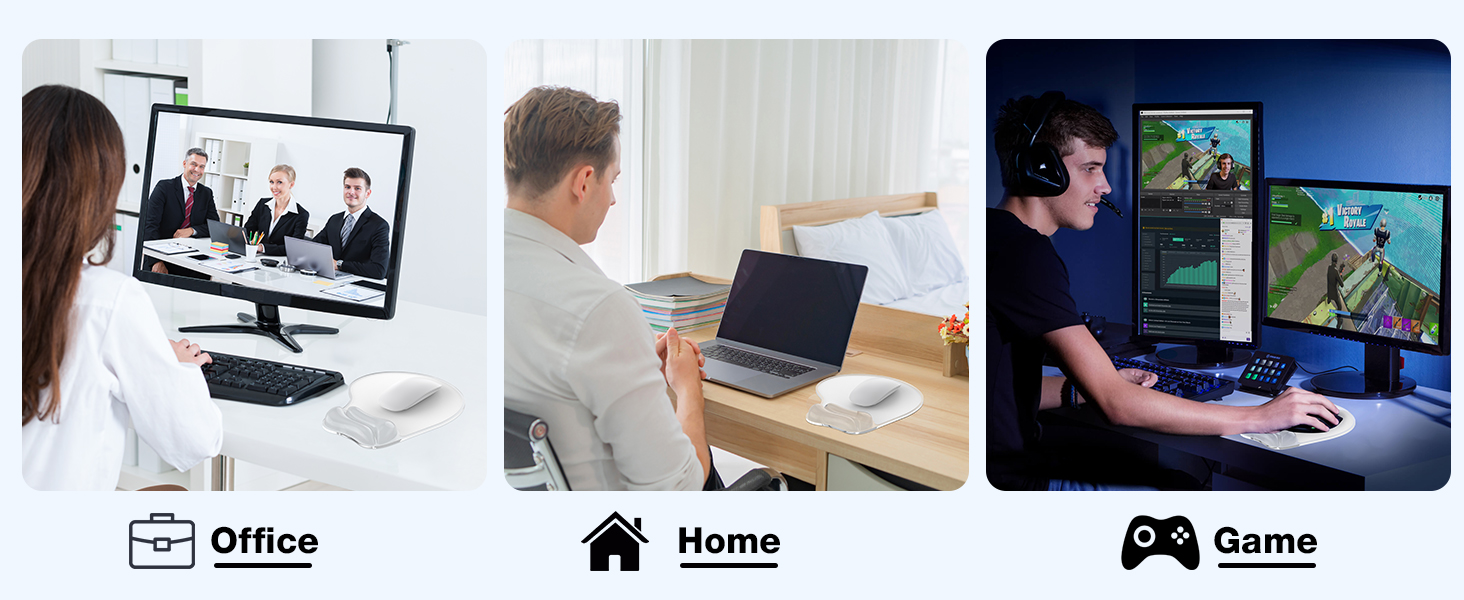 mousepad with wrist support