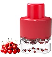 Cherry Pitter Portable Cherry Core Remover with 7 Individual Holes,Multi-Function Fruit Pit Remov...