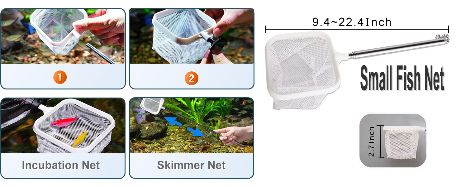 Long Handle Skimmer Net