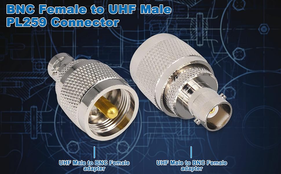 BNC to UHF Antenna Adapter