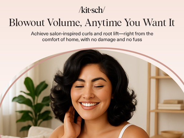Self Grip Rollers Hair Curlers, Heatless Curls Overnight Blowout, Large Rollers for Volume Curls
