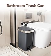 bathroom trash can with lid
