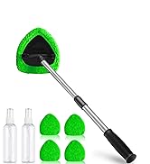 FurnisHIQ 25.5” Windshield Cleaner Tool, Longer &amp; Strong Absorbent Car Window Cleaner with 5 pcs ...