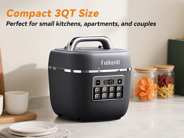 Minimize waste and free up valuable kitchen counter space compared to bulky, larger models.