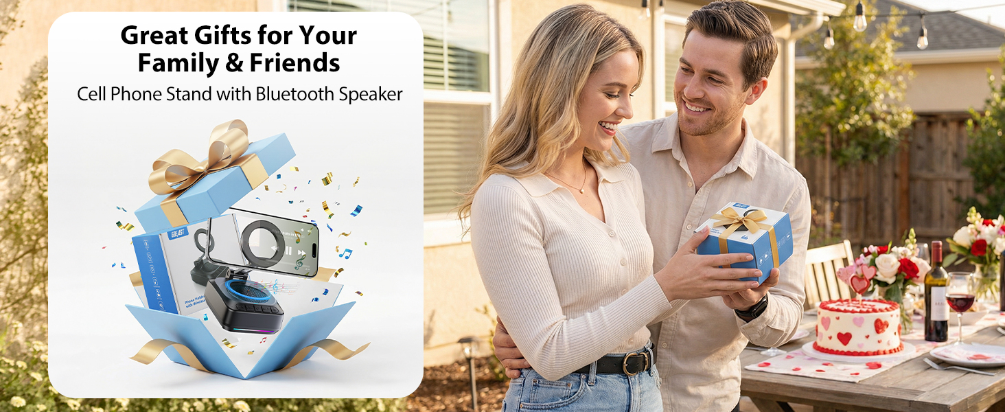 cell phone stand speaker gifts for men