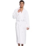 PJGGZ Men's Shawl Collar Bathrobe, Soft Long Towel Robe for Men - Super Absorbent Quick Dry yet Warm