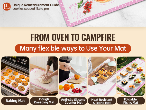 silicone mats for kitchen counter rolling pins for baking baking mat pastry mat silpat baking mat