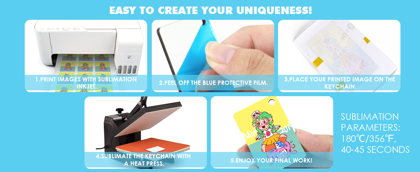 keychain sublimation blanks