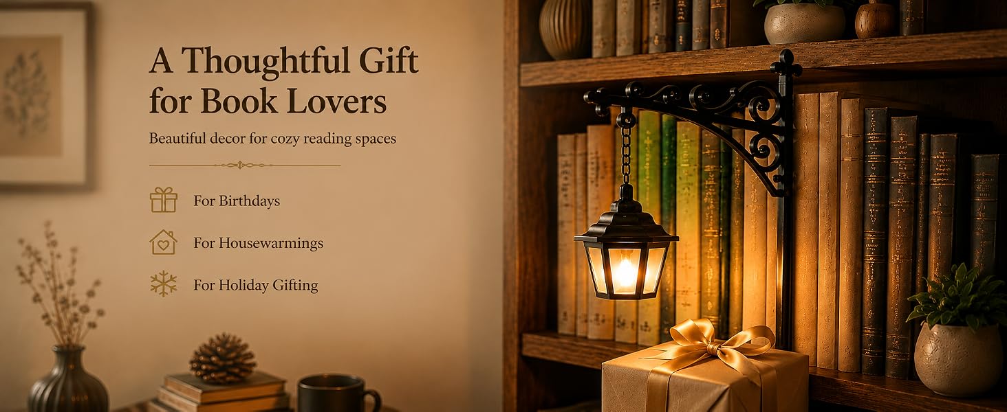 lantern bookshelf light