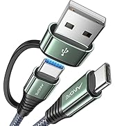 AINOPE 10FT USB C Cable Fast Charging with USB Adapter, Woven 60W USB to USB C Cable Type C Charg...