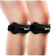 IPOW 2 Pack Knee Pain Relief &amp; Patella Stabilizer Knee Strap Brace Support for Hiking, Soccer, Ba...