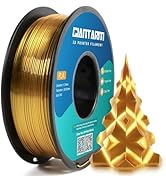 GIANTARM 3D Printer Filament, Silk Gold Pla Filament, 1Kg(2.2lbs) Spool, 1.75mm Dimension Accurac...