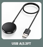 3.3FT for Samsung Galaxy Watch Charger Compatible with Watch 8/8 Classic/Ultra/7/6/6 Classic/5/5 ...