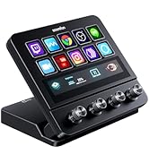 SOOMFON Stream Controller Stream Control Deck with 10 Custom Macro Keys &amp; Sliding Touchscreen wit...