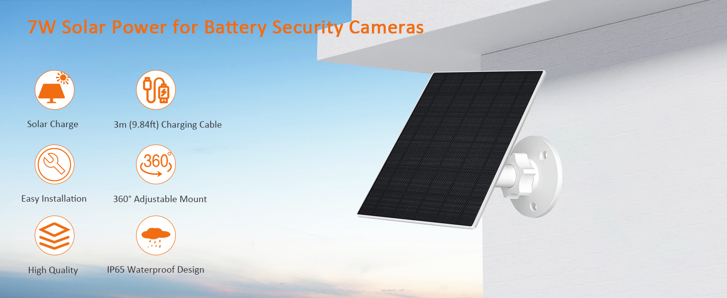 7W solar panel