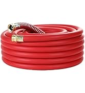 Guitrees 25FT 5/8 Heavy Duty Rubber Garden Hose - 200psi Working, 1000psi Burst - Hot/Cold Water ...