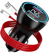 COOYA USB Car Charger Adapter 80W for OnePlus 11 10 Pro SUPERVOOC Charging with USB A to USB C Ch...