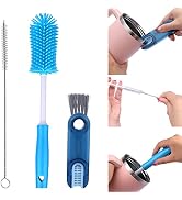 XANGNIER 3 Pack Water Bottle Cleaner Brush Kit-Cleaning Set for Sports Water Bottle, Baby Bottles...