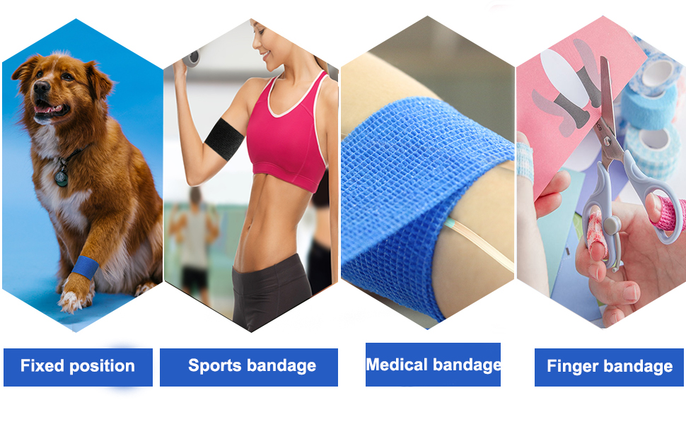 Vet Wrap can provide for swelling, dressing wounds, sprain and general soreness