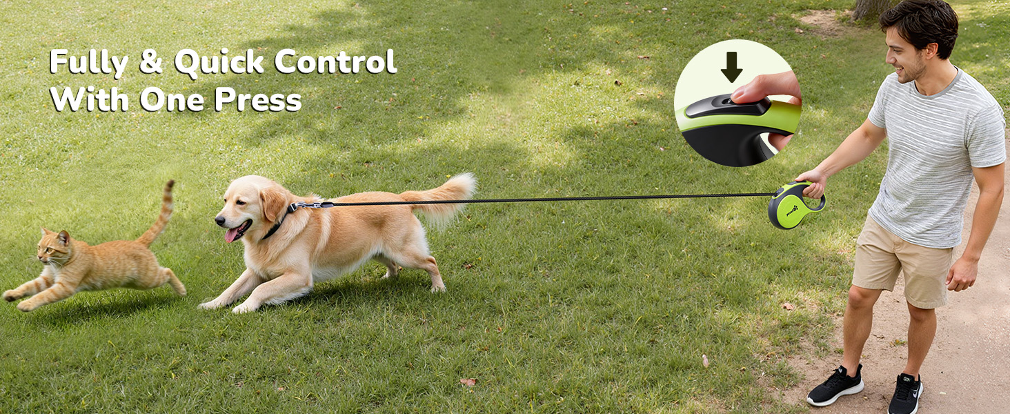 retractable dog leash for medium dog