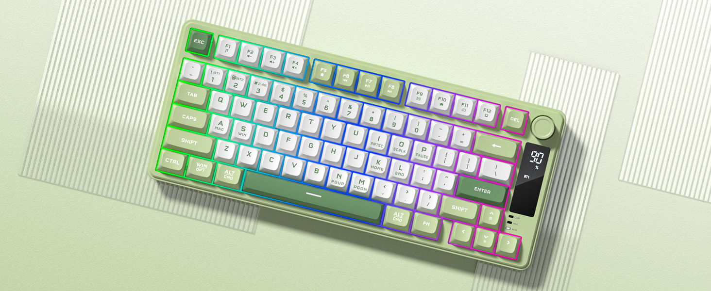 Mechanical Keyboard with PBT Keycaps