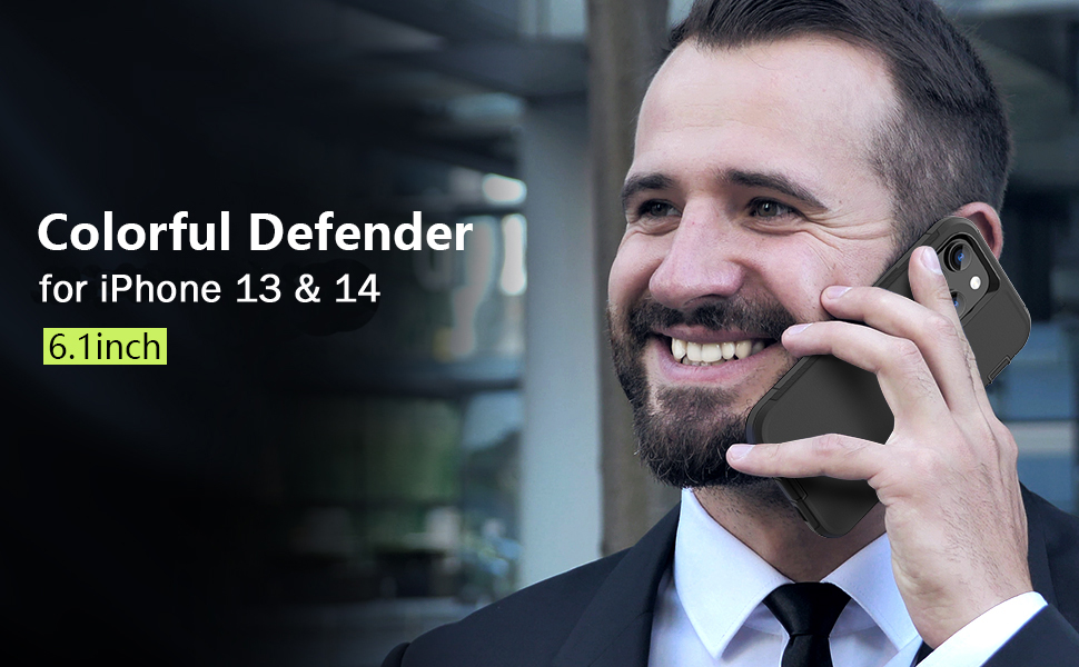 iPhone 13 Case Heavy Duty Protective Phone Cover Military Grade Full Body Protection